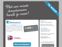 Tablet Screenshot of minimum.nl